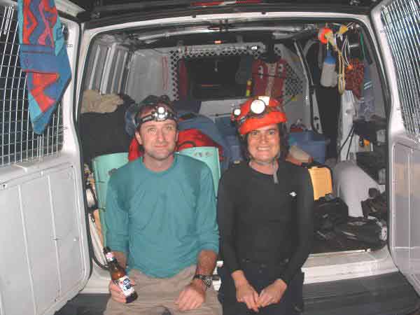Becks & Brian at Snail Shell Cave - Tennessee September 2004